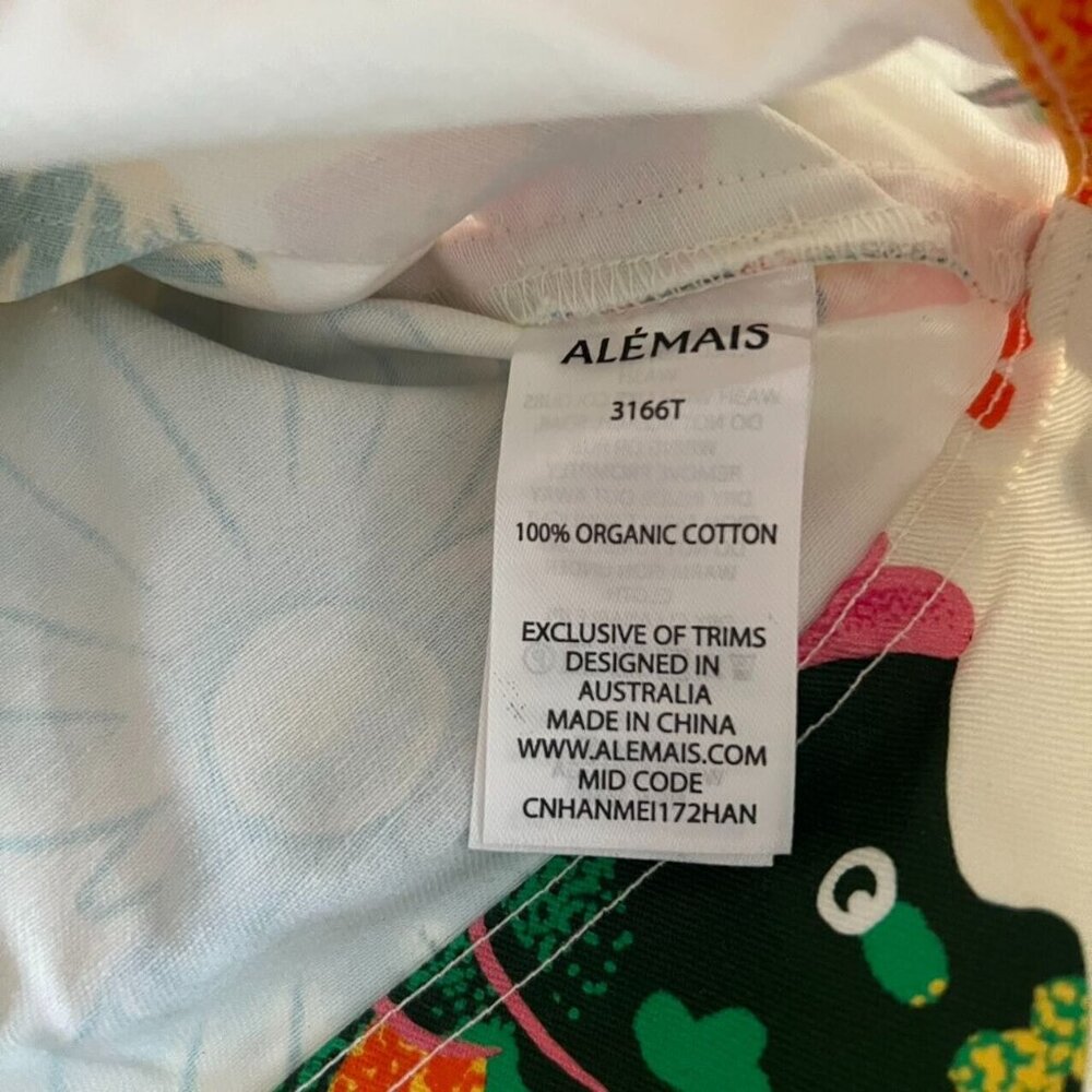 NWT ALEMAIS x Alan Berry Rhys Samaki Cropped Organic Cotton Shirt Women's Size 0 - Picture 4 of 13